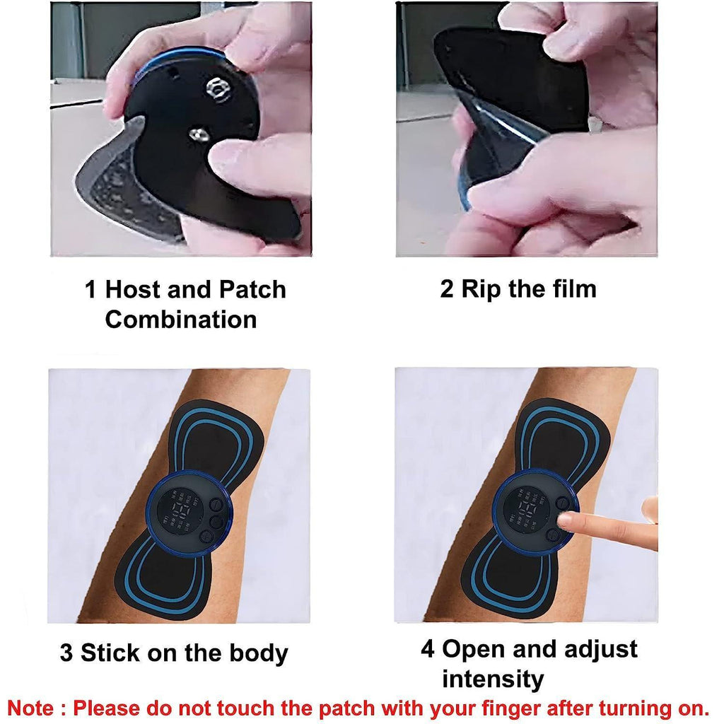 Reusable EMS Bioelectric Acupoints Body Massager Pad