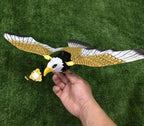 Realistic Flying Eagle Bird Toy with Spread Wings