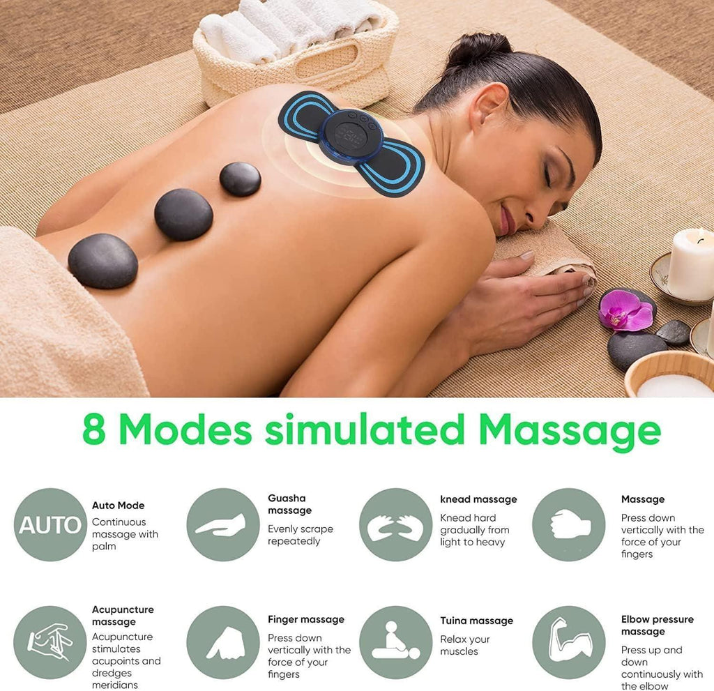 Reusable EMS Bioelectric Acupoints Body Massager Pad