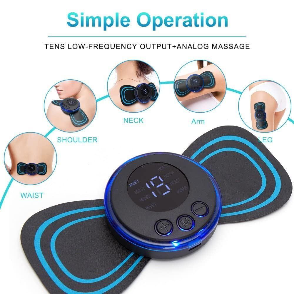 Reusable EMS Bioelectric Acupoints Body Massager Pad