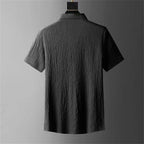 Men's Crinkled Co-Ord Set Black