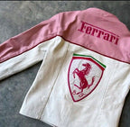 Ferrari Leather Jacket - Pink