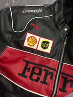 Ferrari Leather Jacket - Black